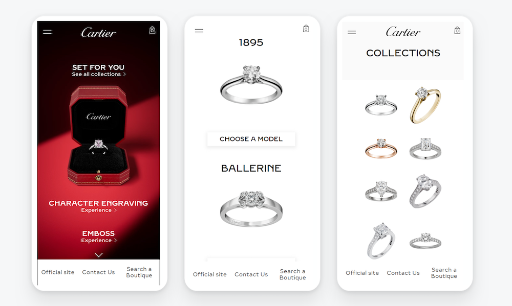 Cartier s bridal app makes buying a wedding ring easier